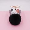 Adorable Kitten Plush Keychain - Cute Cat Figurine for Backpack or Suitcase