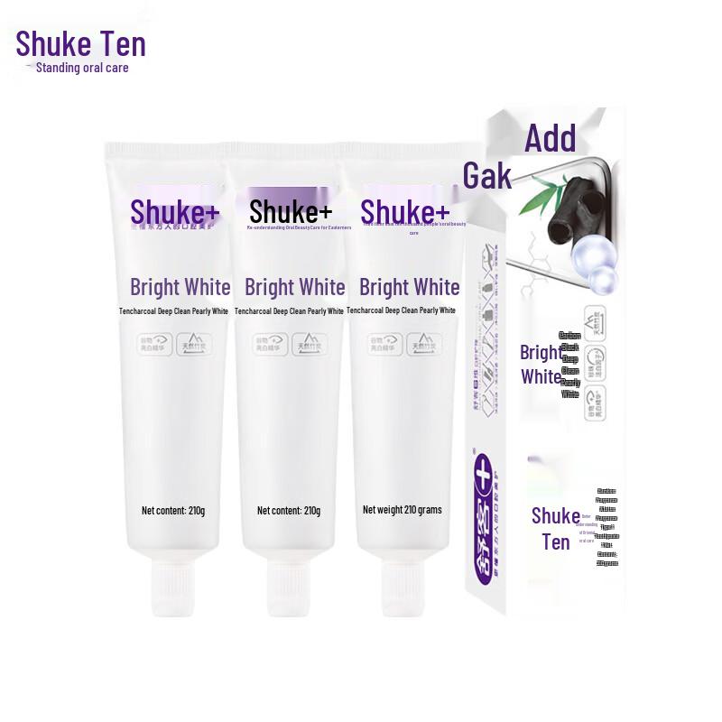 Suke Whitening Toothpaste Bamboo Mint Flavor (3x210g)