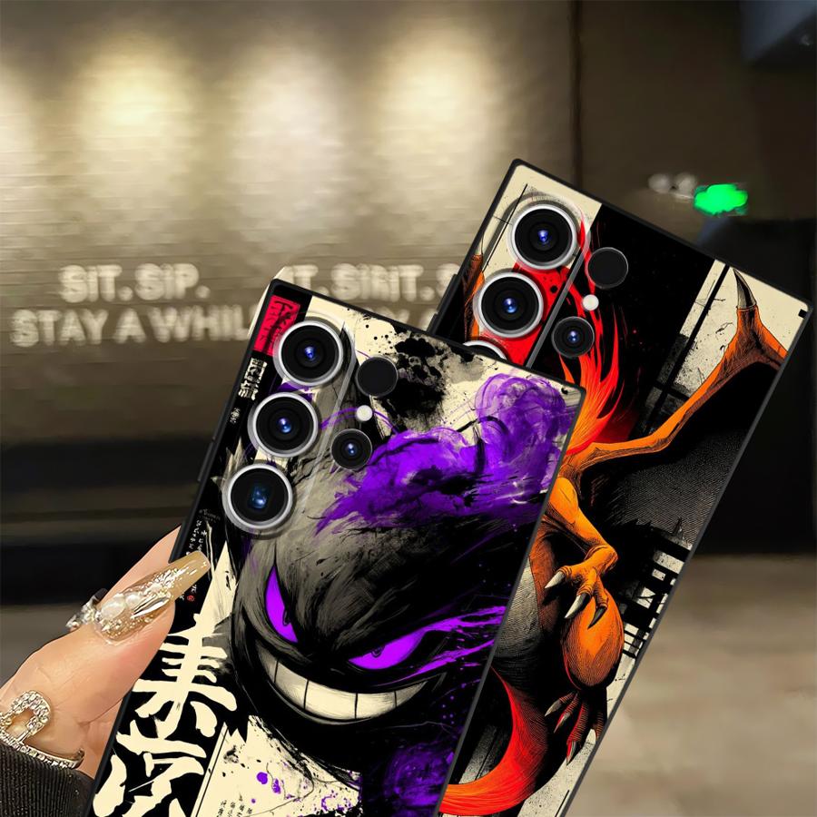 Funda Phone Cover Case for Samsung Galaxy S26 S21 FE S20 S25 Ultra S23 Note 20 Ultra 8 9 10 S10 S9 S24 Plus Hot Anime Pokemon