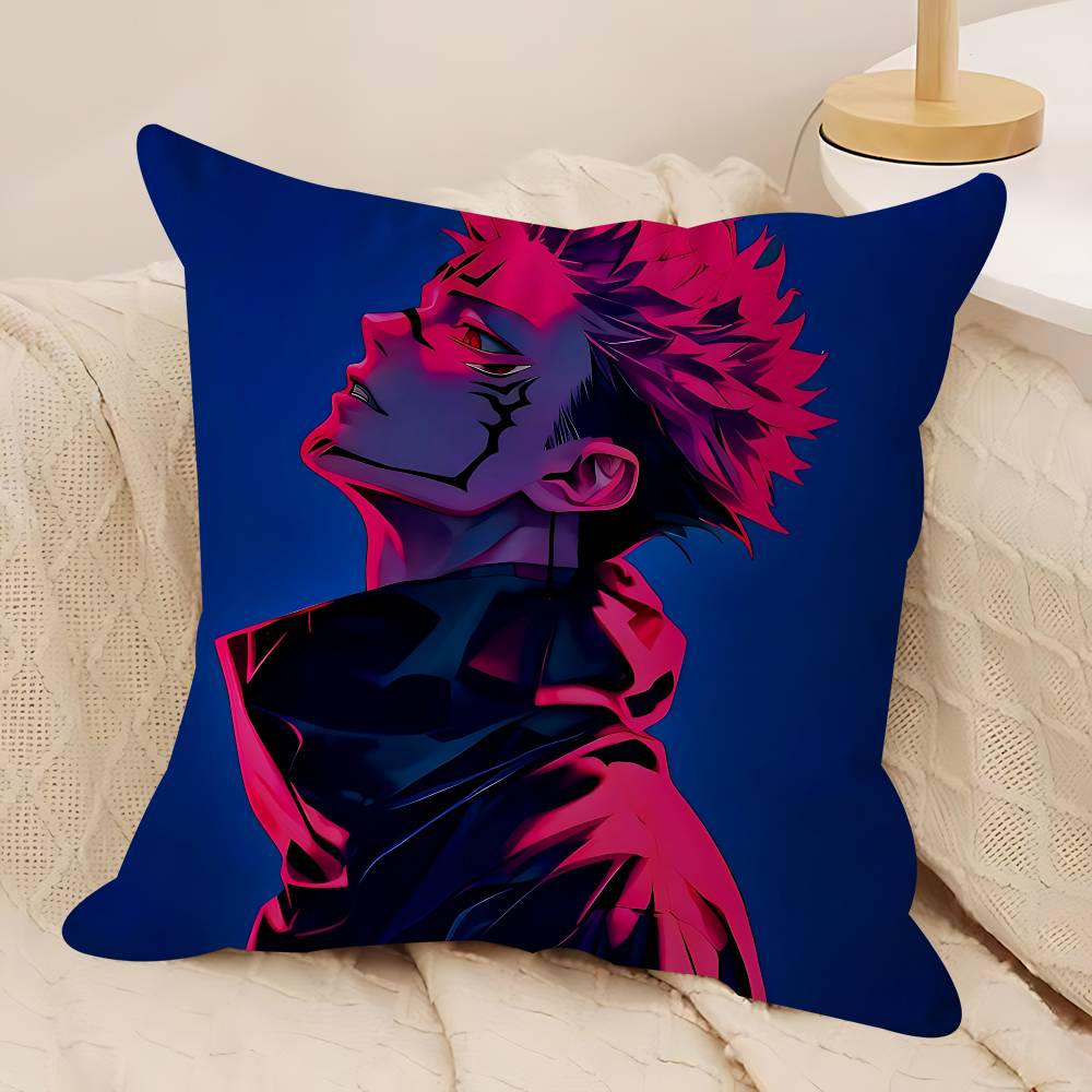 

Anime Sukuna Personalized Pillow Dust Cover Bedroom Kids Party Decoration Pillowcase Birthday Children Gift 12x12Inch