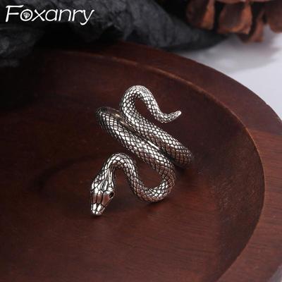 Anelli di serpente vintage per regali di gioielli creativi fatti a mano geometrici per ragazze da donna con fascino