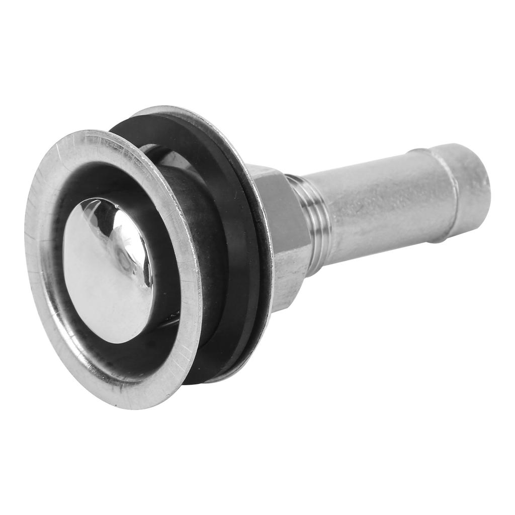 Boat Gas Tank Vent with Mounting Gasket Straight 316 Stainless Steel for Ship Yacht