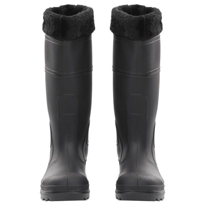 VidaXL Black Rain Boots Size 38-46 PVC