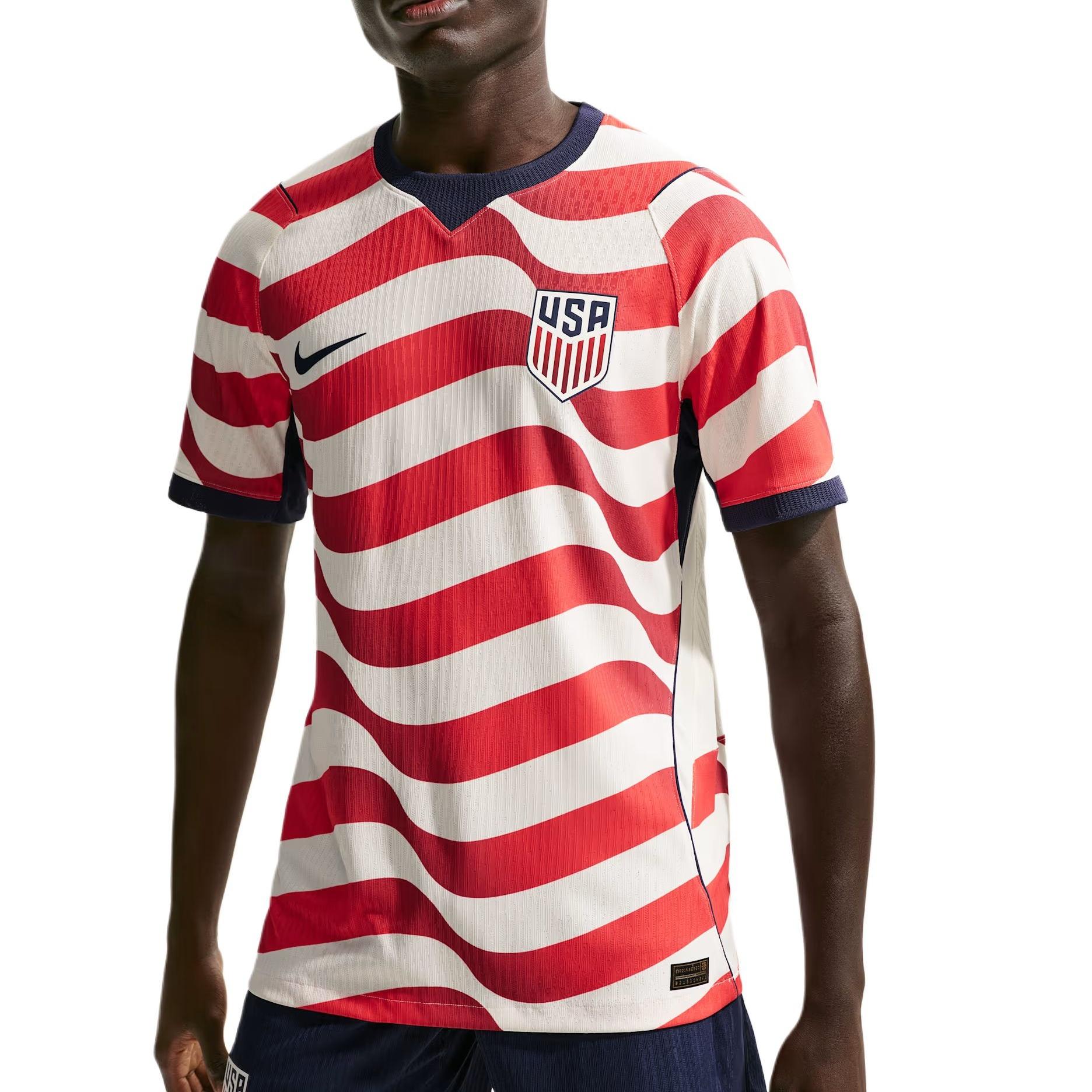 Nike USMNT 2026 Match Home Aero-FIT Authentic Jersey Sail Midnight Navy Men s IB5183-133 M