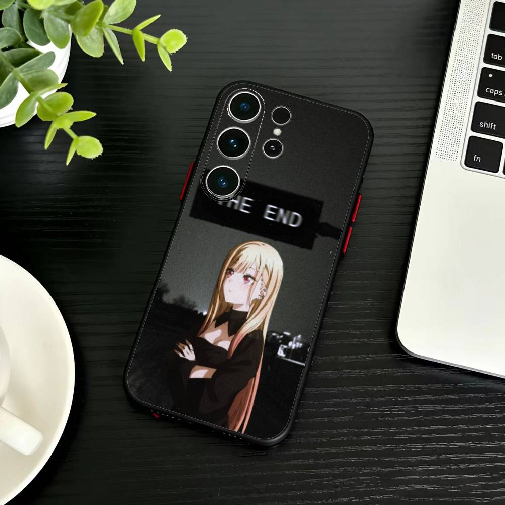 T-Darling Marin Kitagawa Colorful Silver Phone Case For Samsung S26,S25,S24,S23,S22,S30,S21,Ultra,Plus,FE 5G Black Soft Cover