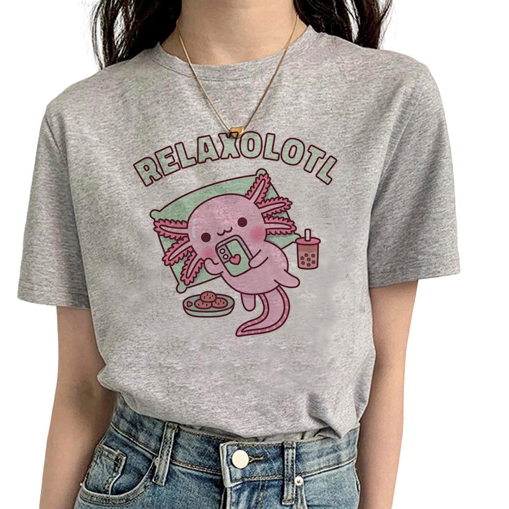 Axolotl tshirt Women funny tshirts feUnisex Unisexga comic anime clothes