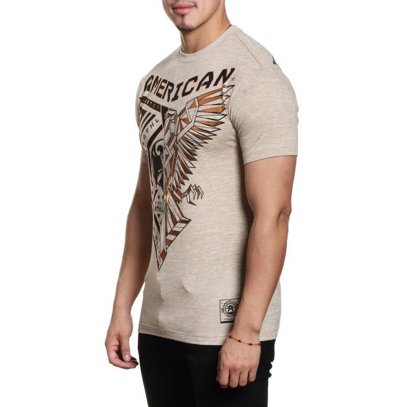 Men's Short Sleeve T-Shirt, Round Neck, Soft Stretch Fabric, Casual Top