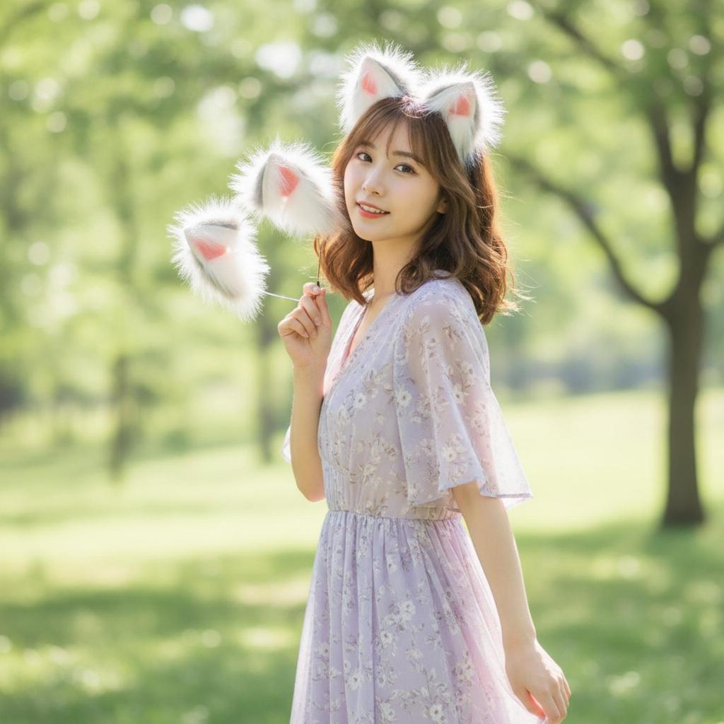 Faux Animal Ears Headband Soft Hair Accessory Fashionable for Themed Events