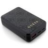 Guess Powerbank 18W Gupb10Dp4Gegk10000Mah Czarny/Black 4G Leather Metal Logo