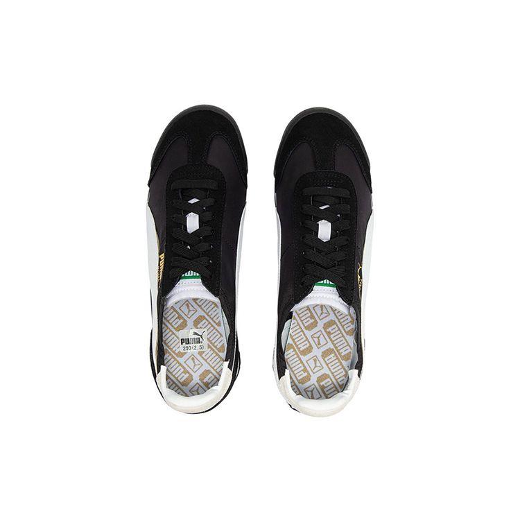 Puma Roma OG Nylon Double FS - Black Gold Unisex Sneakers White Team-Gold 390634-01