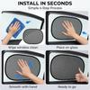 4 PCS Car Window Shades, 20.07 x 12.2 Inches Side Window Sunshade Mesh, Foldable Storage Privacy Protector, Keep Vehicle Cool, Universal for Most
