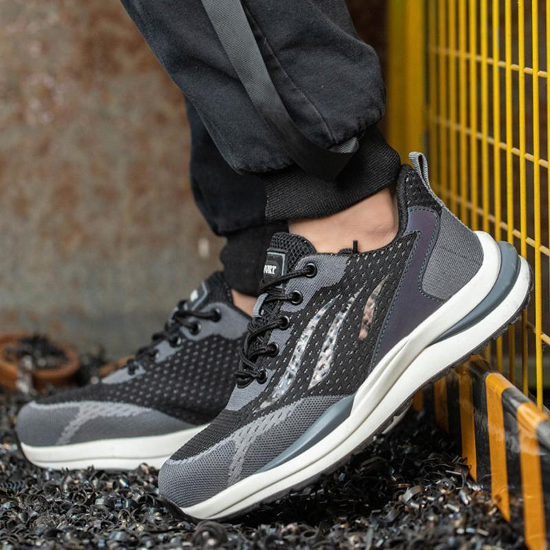 Protective Shoes Men Safety Boots Composite Toe Anti-Smash Work Shoes Men Puncture-Proof Security Sneakers Indestructible Shoes