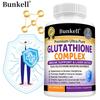 Bunkell Glutathione Complex Supplement, 500mg, with Vitamin C, Selenium & Milk Thistle, 120 Caps