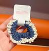The New Sweet Lace Denim Hair Ring Fashion All-match Girl Hair Rope High-value All-match Ponytail Hair Accessories
