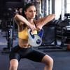 Kettlebell, 12kg Kettle Bells with Handle for Home Gym Weight Lifting and Strength Training, Dark Blue and Grey