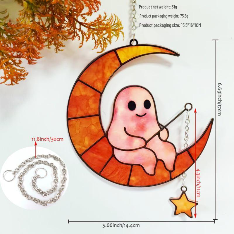 Halloween Ghost Hanging Ornaments and Window Decorations