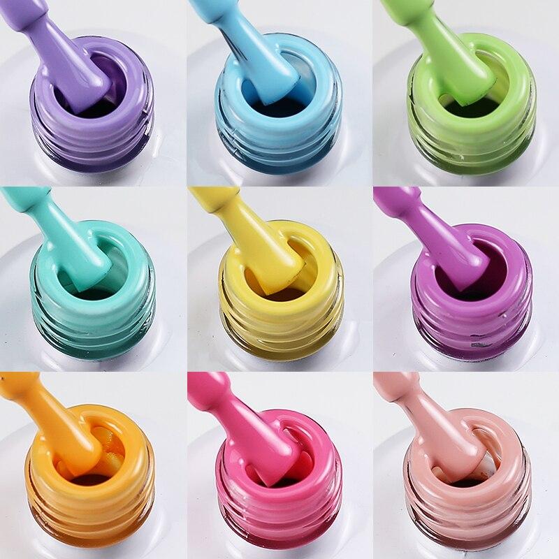 Arte Clavo Nail Gel Polish 15ml Soak Off Gel Varnish Colorful Glass Bottle Bright Color Glitter Varnish Nail Polish