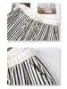 White Striped Wide Leg Women's Slimming Pants - New Summer 2025 Collection