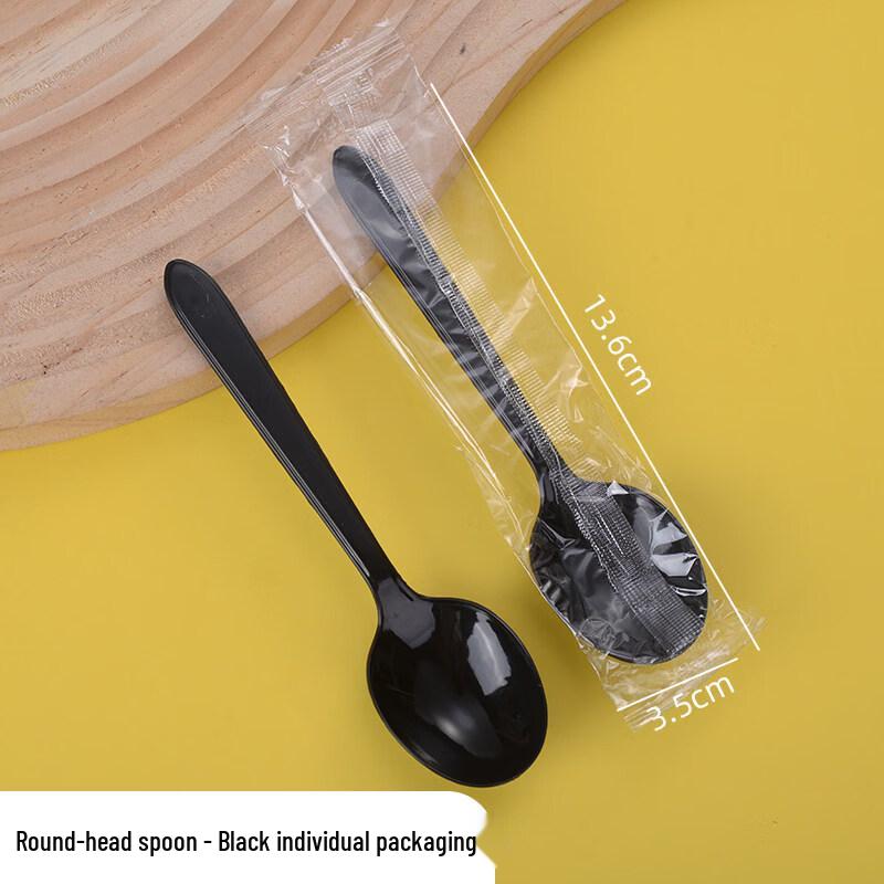 ZISIZ Disposable Plastic Dessert Spoons