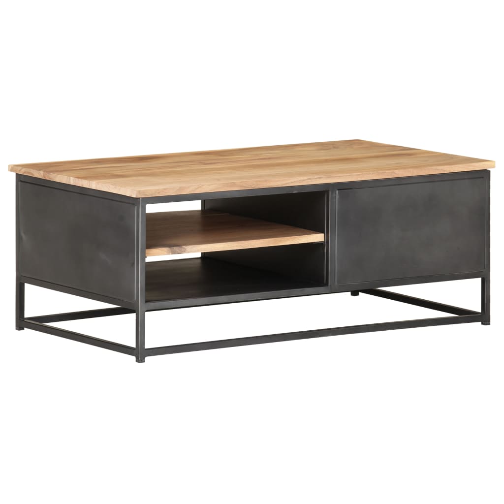Coffee Table 90 X 50 X 35 Cm Solid Acacia Wood