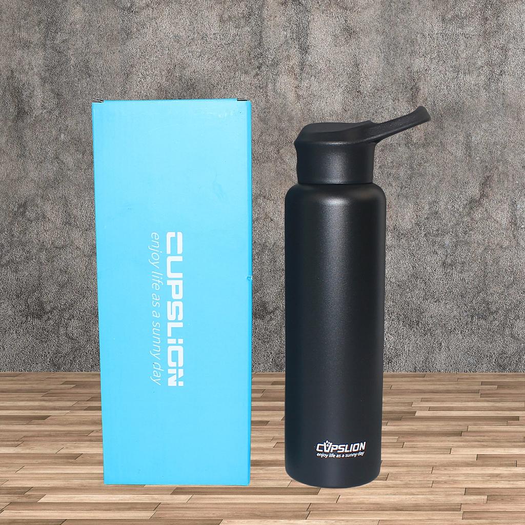 750ml Bidon rowerowy Próżniowy Ze stali nierdzewnej Bidon rowerowy z podwójnymi ściankami Prosty kubek termiczny Izolowany