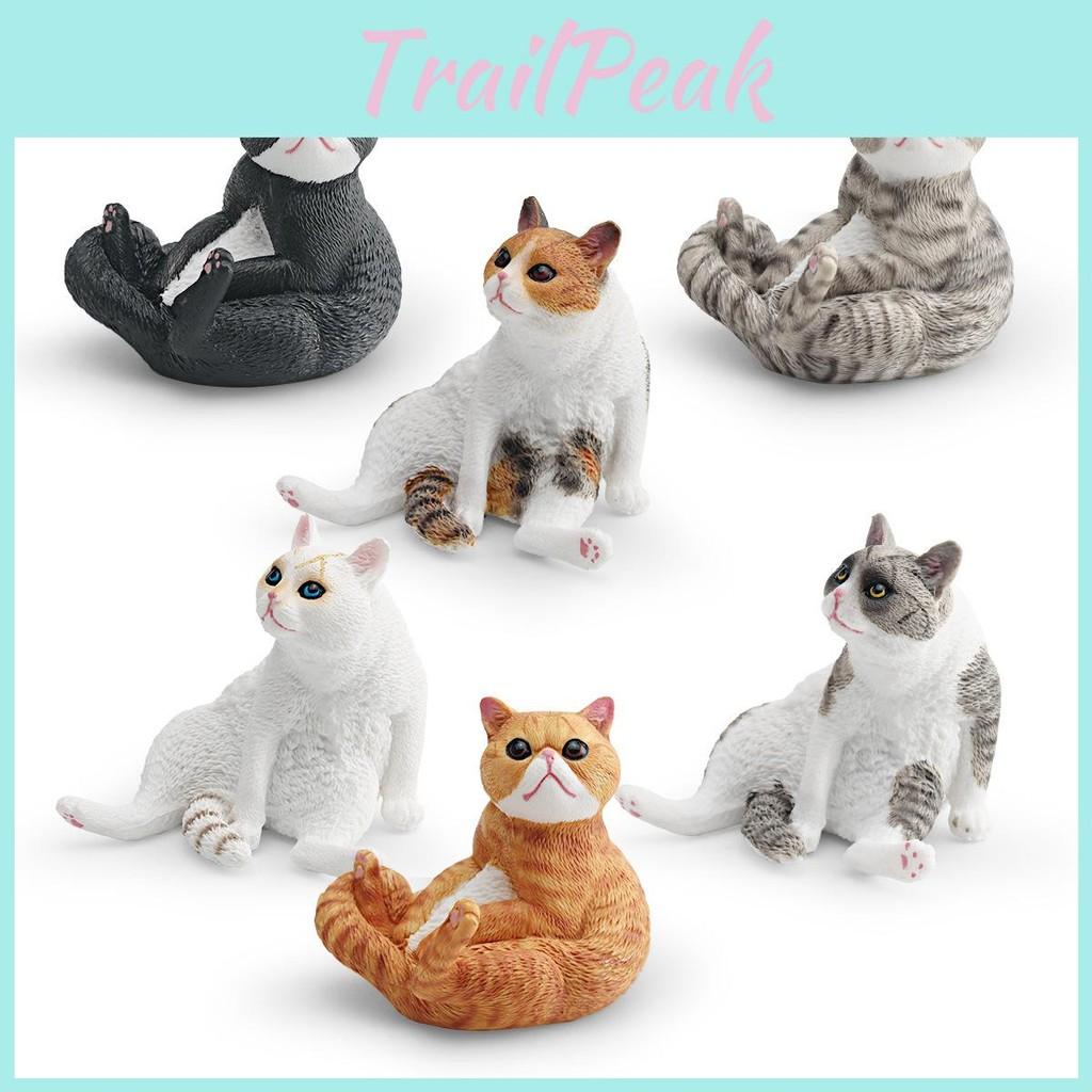Realistic Pvc Cat Model Ornament For Kids Playroom Decor And Educational