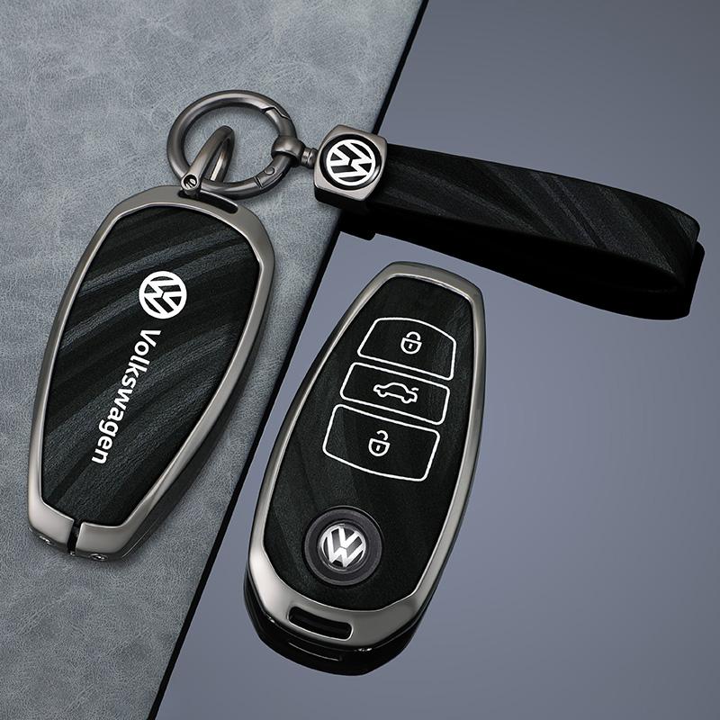 For VOLKSWAGEN Car Smart Zinc Alloy Key Case Cover Keychain Shell for VW Volkswagen Touareg 2011 2012 2013 2014 2015 2016 2017 2