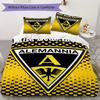 Alemannia Aachen Pattern Bedding,Quilt Set Quilt Cover Pillowcase Home Birthday Gift(1 * duvet cover + 2 * pillowcase, without core)_lx