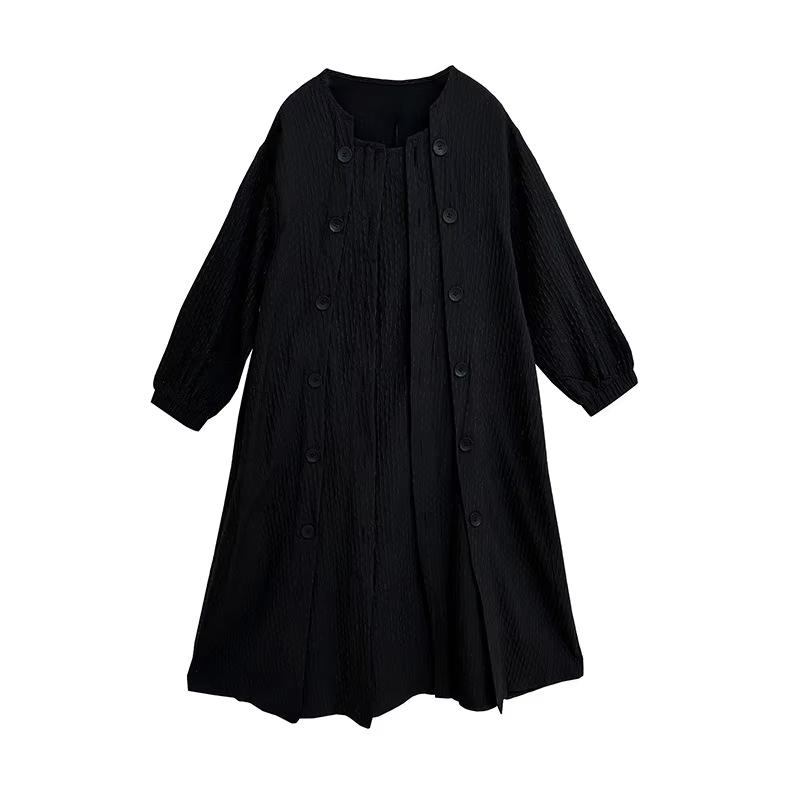 XITAO Temperament Long Sleeve Patchwork Dress LJ1073