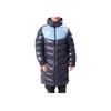 Adidas Solid Color Zip-Up Hooded Down Jacket With Brand Logo Print Men Outerwear Legend-Ink-Blue CW7426