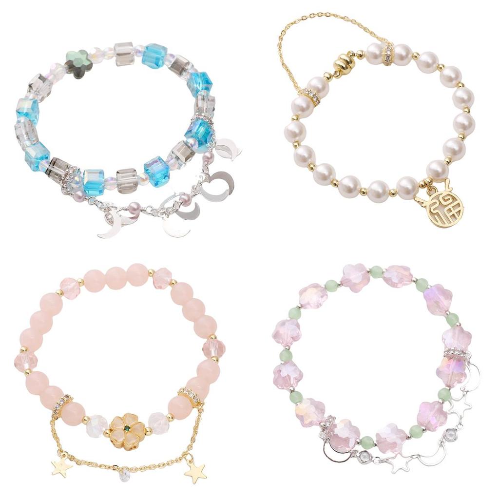 1pc/bag High Color Set Crystal And Bead Safety Chain DIY Bracelet Earrings Jewelry Accessories