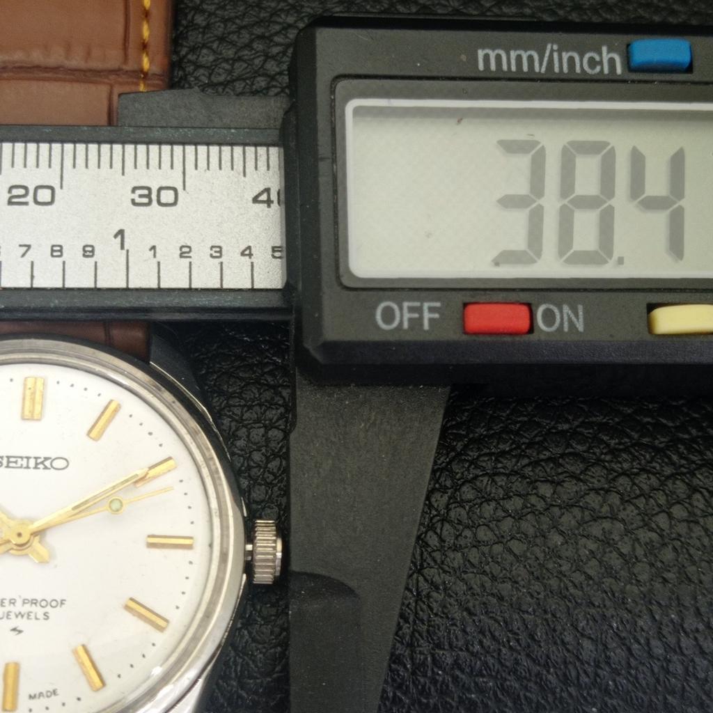 VINTAGE SEIKO HAND-WINDING 66B JAPAN MENS WHITE COLOR DIAL WATCH a703921-1 R213g-a703921