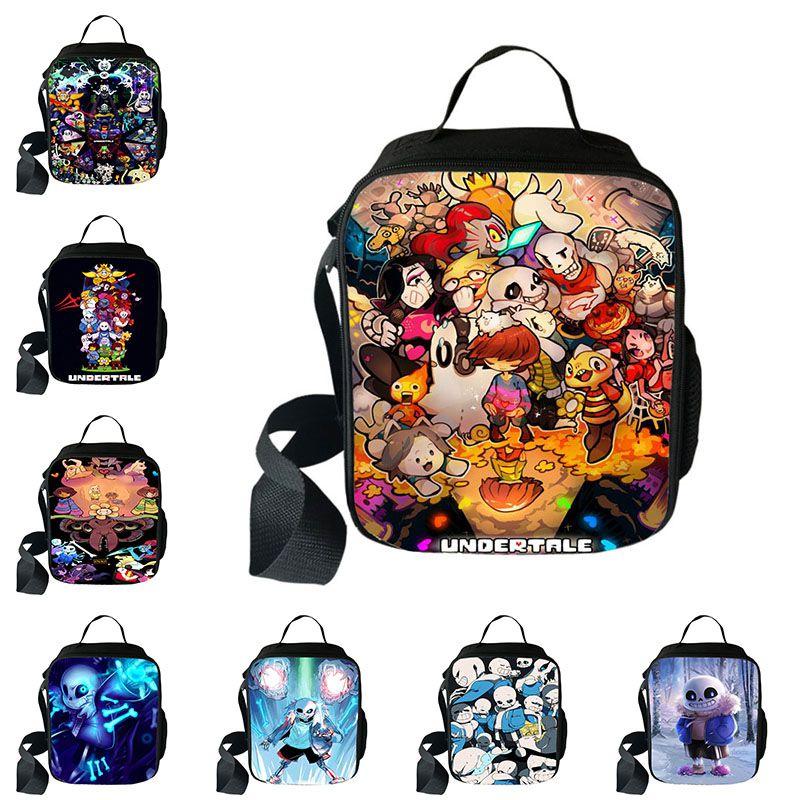 Undertale Game Insulated Lunch Bag With Large Capacity For School And Travel Use