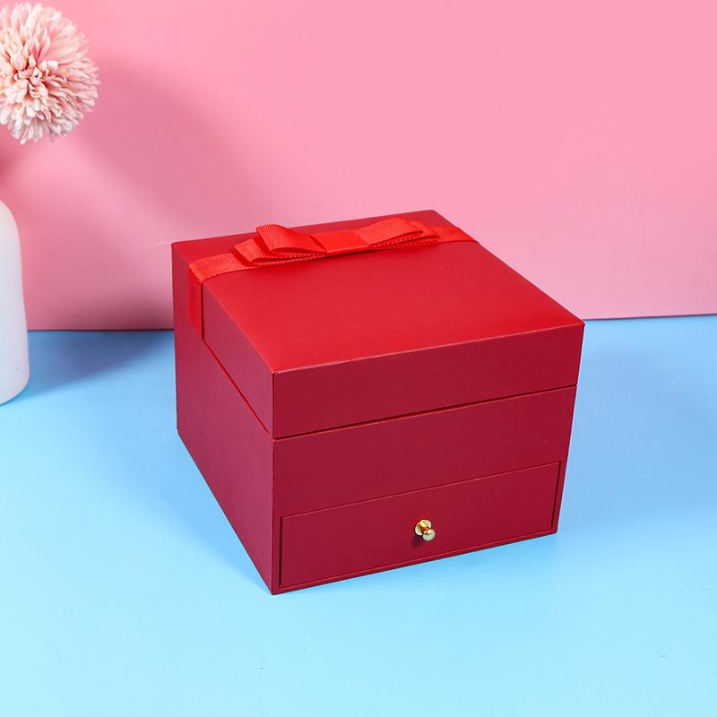 Makeup Mirror Jewelry Storage Ornament Box Ring Necklace Bracelet Watch Packing Box Jewelry Box Jewelry Gift Box