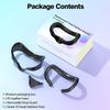 PU Leather Face Mask 3-in-1 Facial Interface Bracket Replacement Kit for Meta Quest 3S