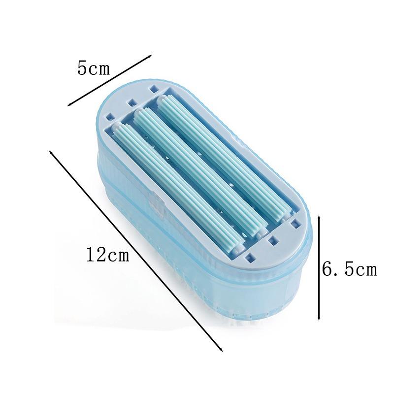 Multifunctional Soap Box Shoe Bathroom Laundry Cleaner Roller Brush Non Slip Drain Foam Bubbler Portable Durable Design Plastics