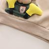 Yihow Boys' 3D Bear Sweatshirt Set - Spring/Autumn Kidswear