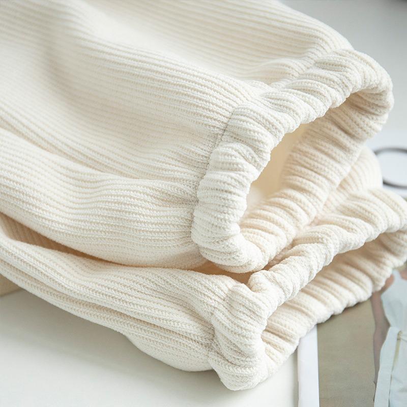 Chenier sweatpants women's autumn and winter velvet new tied feet lantern sweatpants casual gray corduroy pants