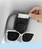 Car Sun Visor Glasses Clip with Dual Card Slot, Multifunction Sunglasses Holder and Interior Eyeglasses Storage Rack