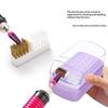 Nail Drill Bits Holder 30 Holes Dustproof Organizer Case With Cleanning Brush Salon Professional Manicure Display Stand