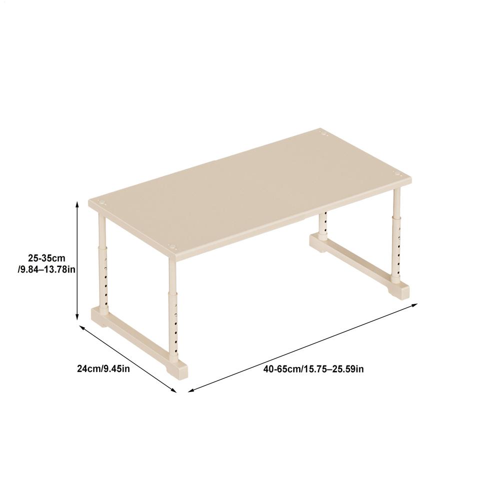 Cabinet Organizer Shelf Stackable Carbon Steel Adjustable Cabinet Organizer Closet Shelves for Home Kitchen Bedroom Living Room