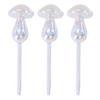 Pack of 3 Glass Plant Self-Watering Bulb Automatic Watering Planter Insert Mushroom Watering Globes Device Potted Plant