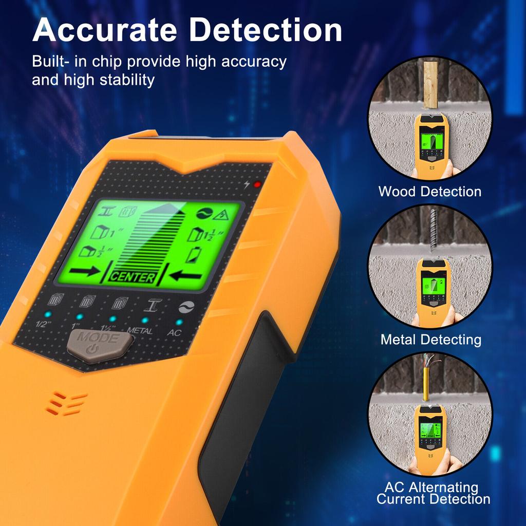 5 In 1 Stud Wood Finder Electronic Measuring InstrumentElectronic Wall Detector Finders Multifunctional Handheld Metal Detector