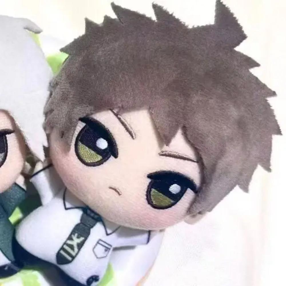 10CM Anime Danganronpa Stuffed Plush Naegi Makoto Nagito Komaeda Printed Body Soft Adorable Starfish Doll Pendant KeyChain Gifts