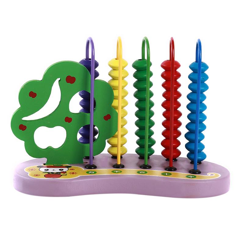 Computing Rack Kids Wooden Toys Child Abacus Counting Beads Math Toys ...