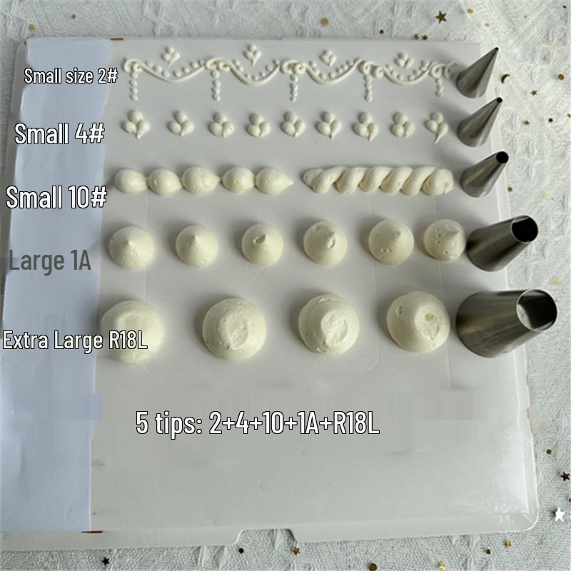1A 12mm Heart-Shaped Writing Piping Tip for Cream Puffs and Cakes, 304 Stainless Steel