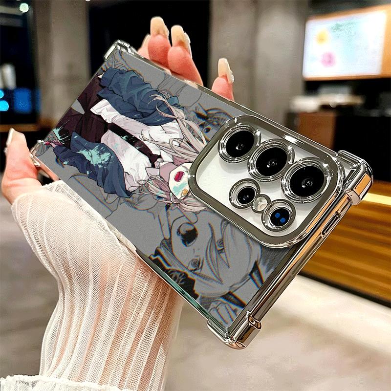Anime Character Power CSM Soft Phone Case For Samsung Galaxy S26 Ultra S25 Edge S24 FE S23 Plus S22 S21 + S20 Plating Anti-Fall