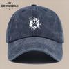 pc Creative Ink Splash Paw Print Pattern Baseball Cap Trendy Individual Duckbill Hat Fashionable Street Style Design Unisex