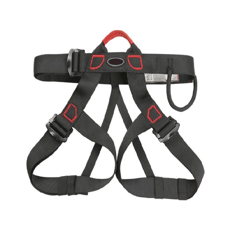 Страховочная система для скалолазания Полуобвязка Ремень Скалолазная обвязка Поясная поддержка чёрный