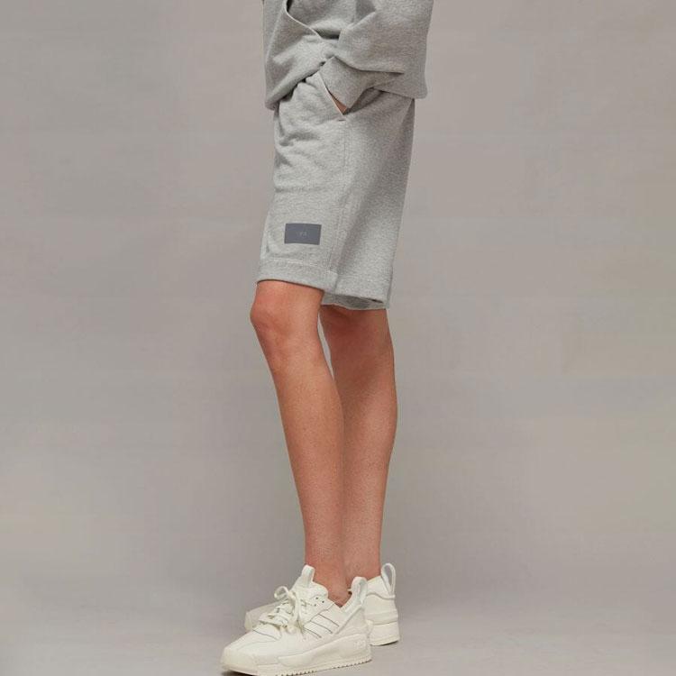 Y-3 Logo Label Straight Leg Casual Shorts Men Shorts Gray IB4792